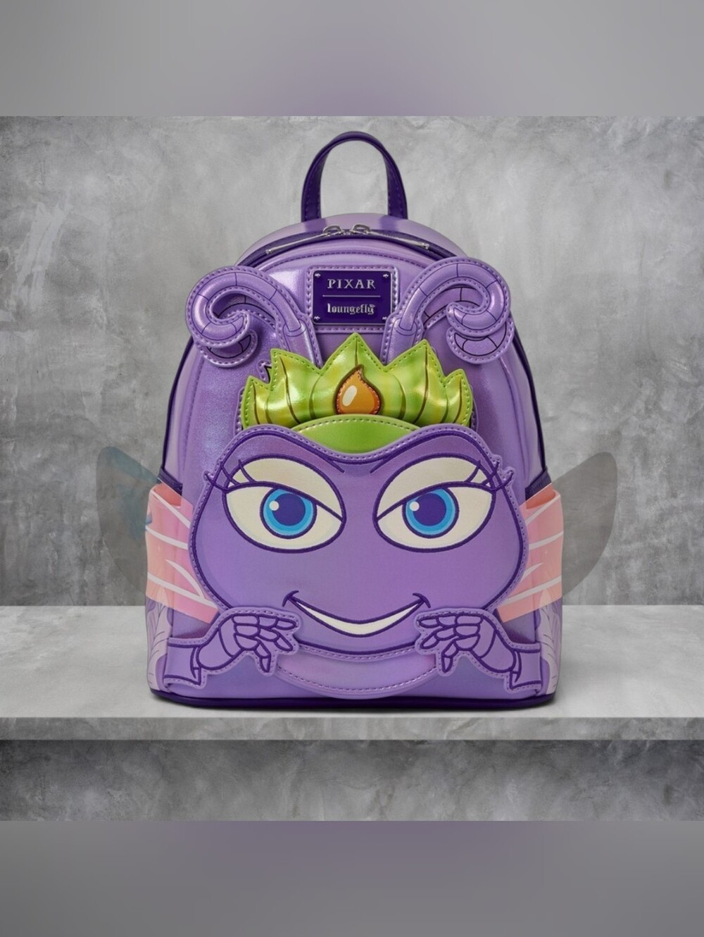 Loungefly x Pixar A Bug's Life Atta Cosplay Mini Backpack w/  Headband 💜